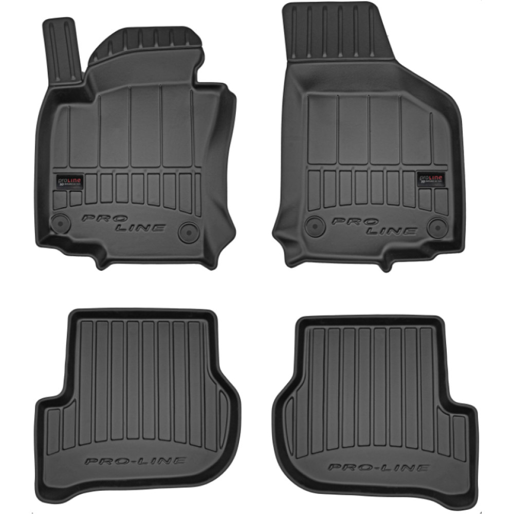 VW GOLF V 2003 - 2008 VOLKSWAGEN 3D Guminiai kilimėliai komplektas 4vnt. FROGUM 3D407008