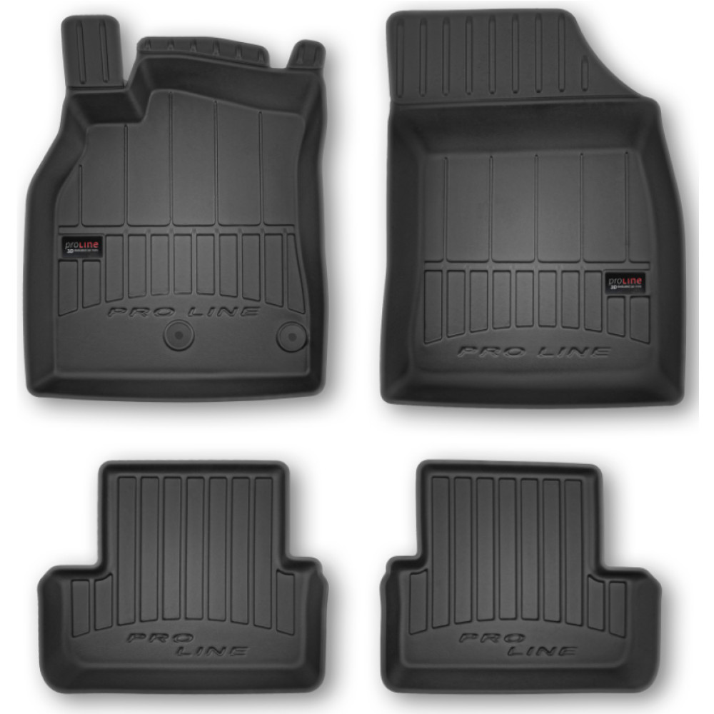 RENAULT MEGANE III 2008 - 2015 3D Guminių kilimėlių komplektas 4 vnt. FROGUM 3D407381
