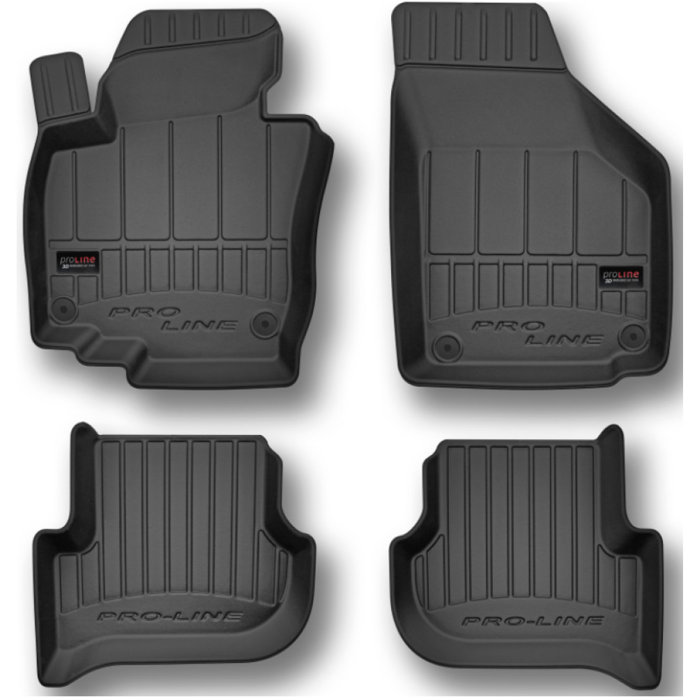 VW TOURAN I 2003 - 2010 VOLKSWAGEN 3D Комплект резиновых ковриков 4шт. FROGUM 3D407183