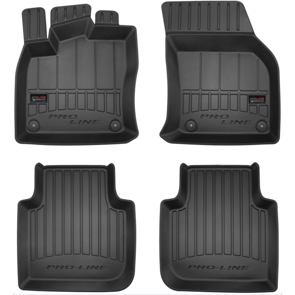 SKODA KODIAQ  2016 -..  3D Комплект резиновых ковриков 4шт. FROGUM 3D407039