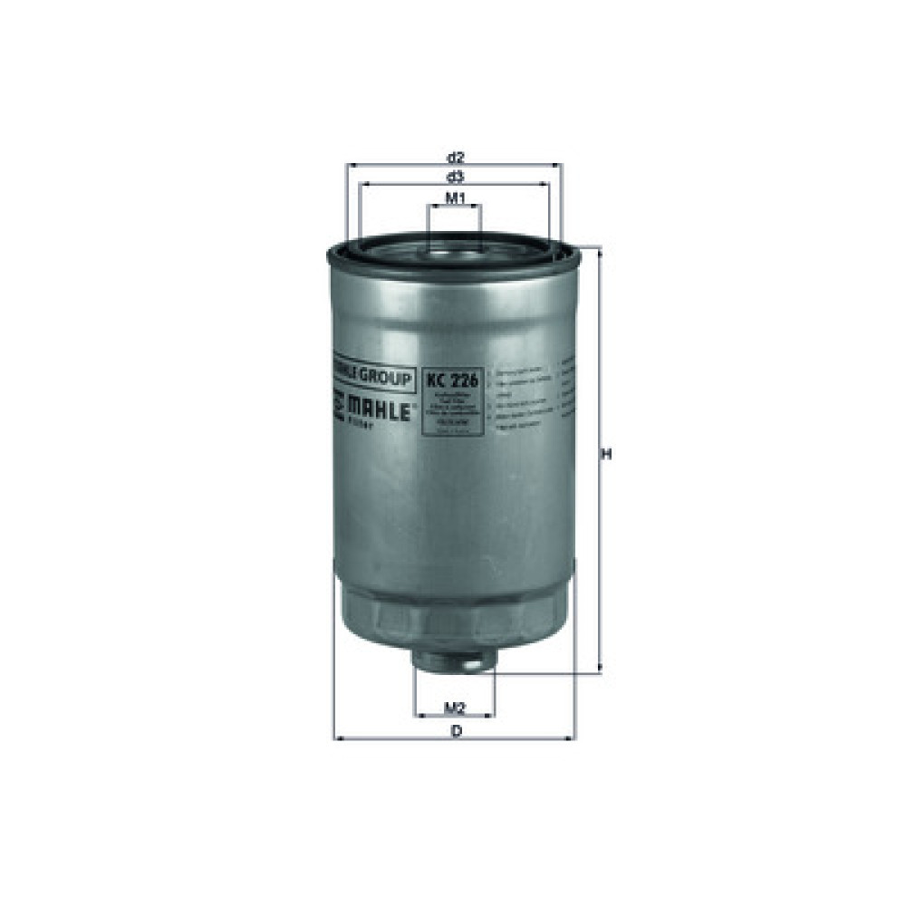 KC226 KNECHT MAHLE FILTER топливный фильтр