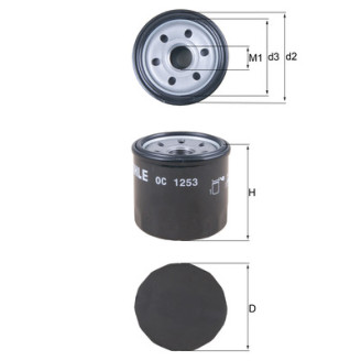 OC1253 KNECHT MAHLE FILTER õlifilter