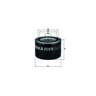 OC570 KNECHT MAHLE FILTER õlifilter