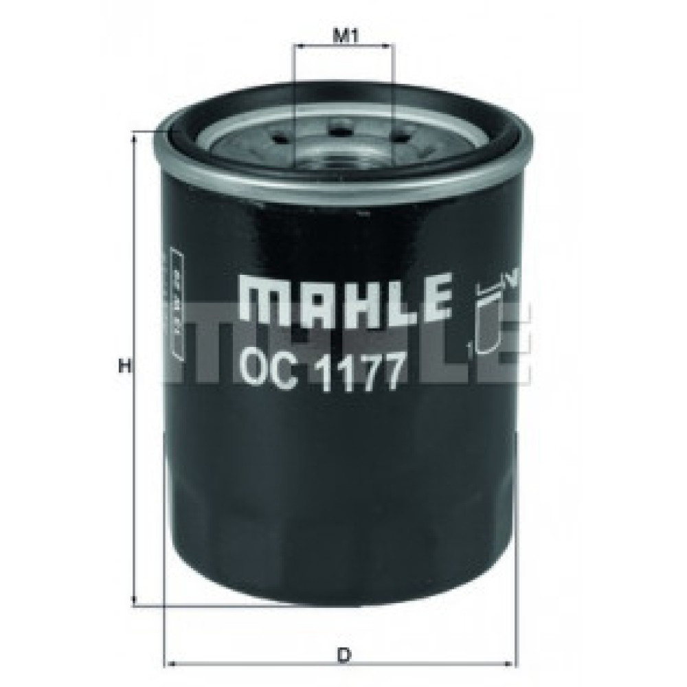 OC1177 KNECHT MAHLE FILTER eļļas filtrs OC1177 KNECHT MAHLE FILTER eļļas filtrs