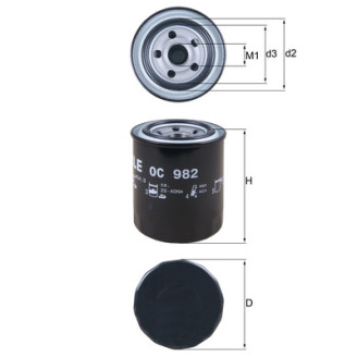 OC982 KNECHT MAHLE FILTER õlifilter