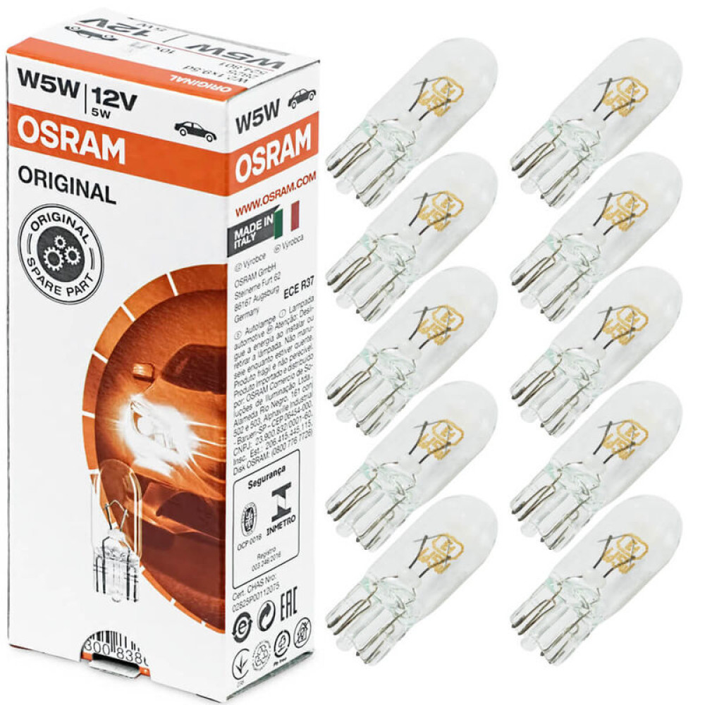 W5W OSRAM - ORIGINAL Germany automobilių lemputė 12V5W - 1vnt.