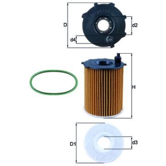 OX171/2D1 KNECHT MAHLE FILTER õlifilter