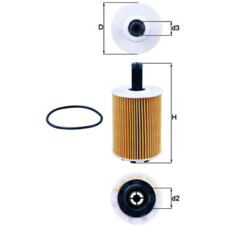 OX188D KNECHT MAHLE FILTER õlifilter