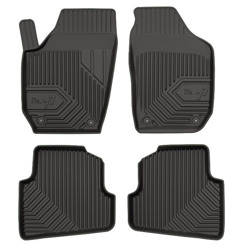 SKODA FABIA II 2007 - 2014 gada 3d Gumijas paklāju komplekts 4gab. FROGUM 77407220