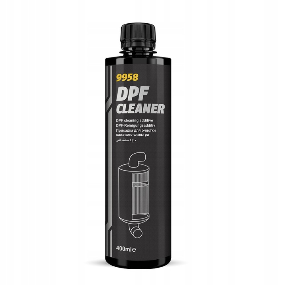 DPF tahmafiltri puhastaja. Diislikütuse lisand MANNOL 9958 DPF CLEANER 400ml/60L