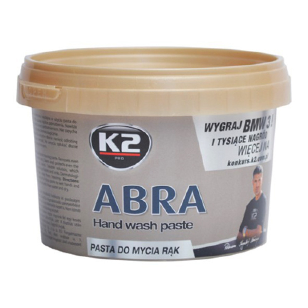 Pasta roku mazgāšanai - autoservisiem ABRA K2 Hand Gel 500ml Pasta roku mazgāšanai - autoservisiem ABRA K2 Hand Gel 500ml