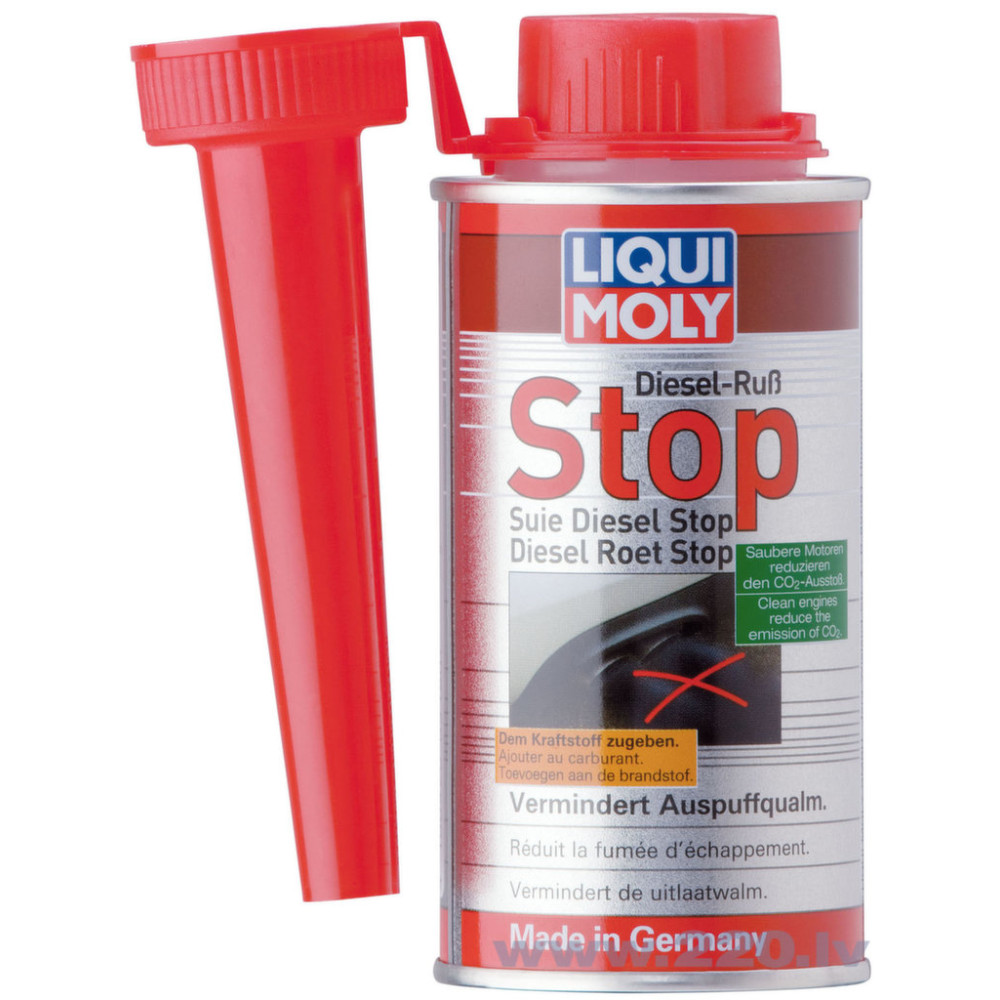 Dyzelinio kuro priedas dūmingumui mažinti LIQUI MOLY 5180 Diesel Ruf Stop 150ml / 50l Dyzelinio kuro priedas dūmingumui mažinti LIQUI MOLY 5180 Diesel Ruf Stop 150ml / 50l